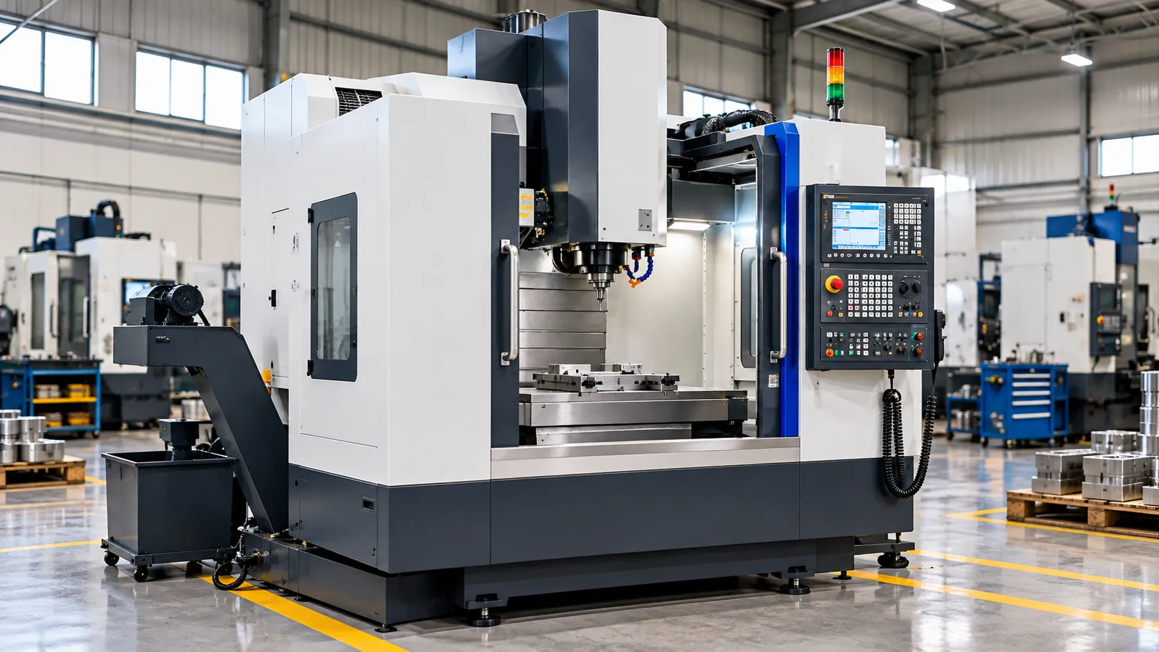 LMW Vertical Machining Center (VMC) - 550 mm x 450 mm Table Size at MechMak CNC facility